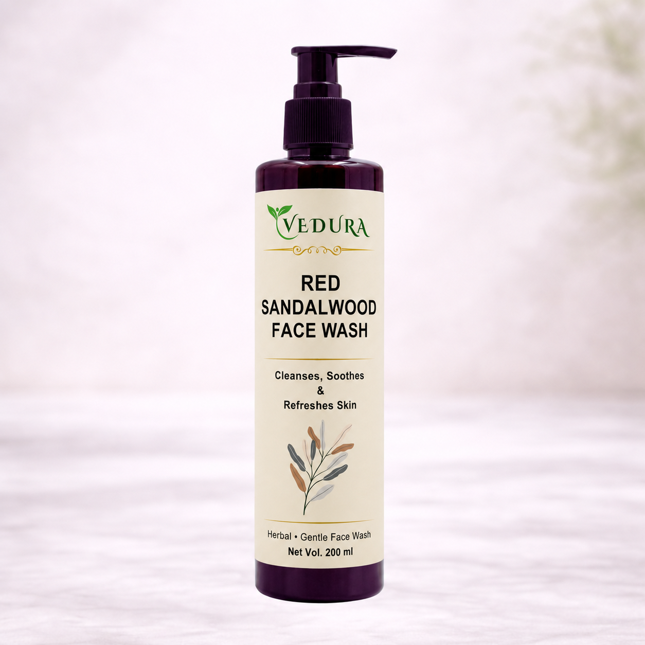 Red Sandalwood Face Wash – Gentle Cleansing & Clear Skin (200 ml)