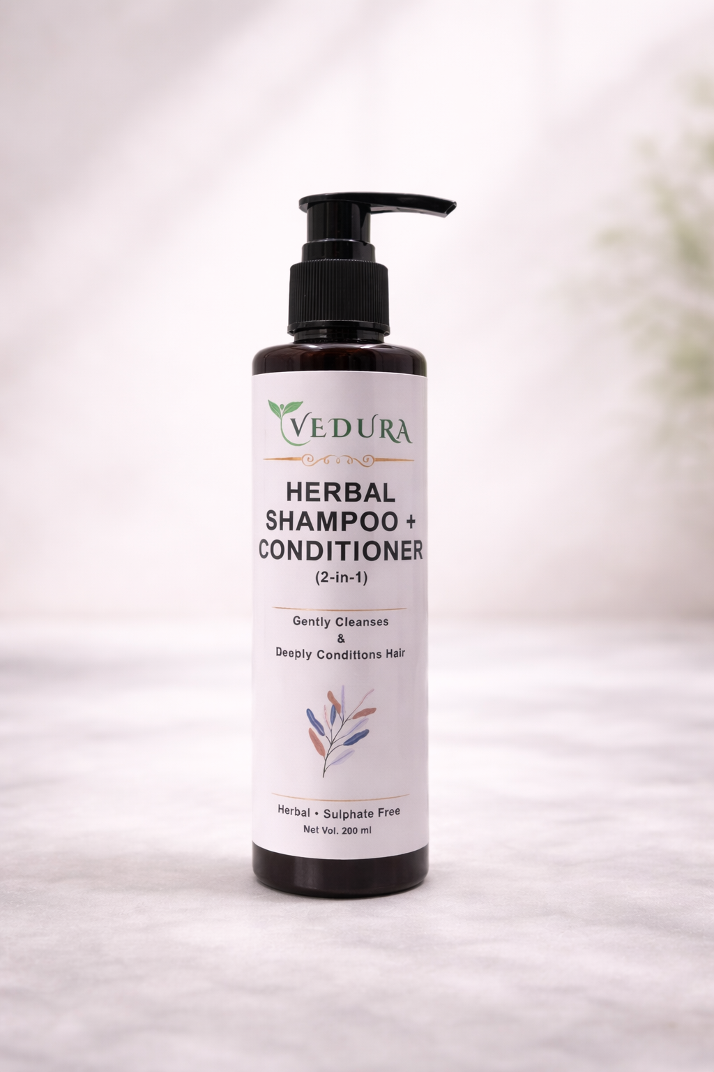 Herbal Shampoo + Conditioner – Smooth & Healthy Hair (200 ml)