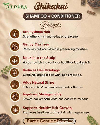 Shikakai Shampoo + Conditioner
