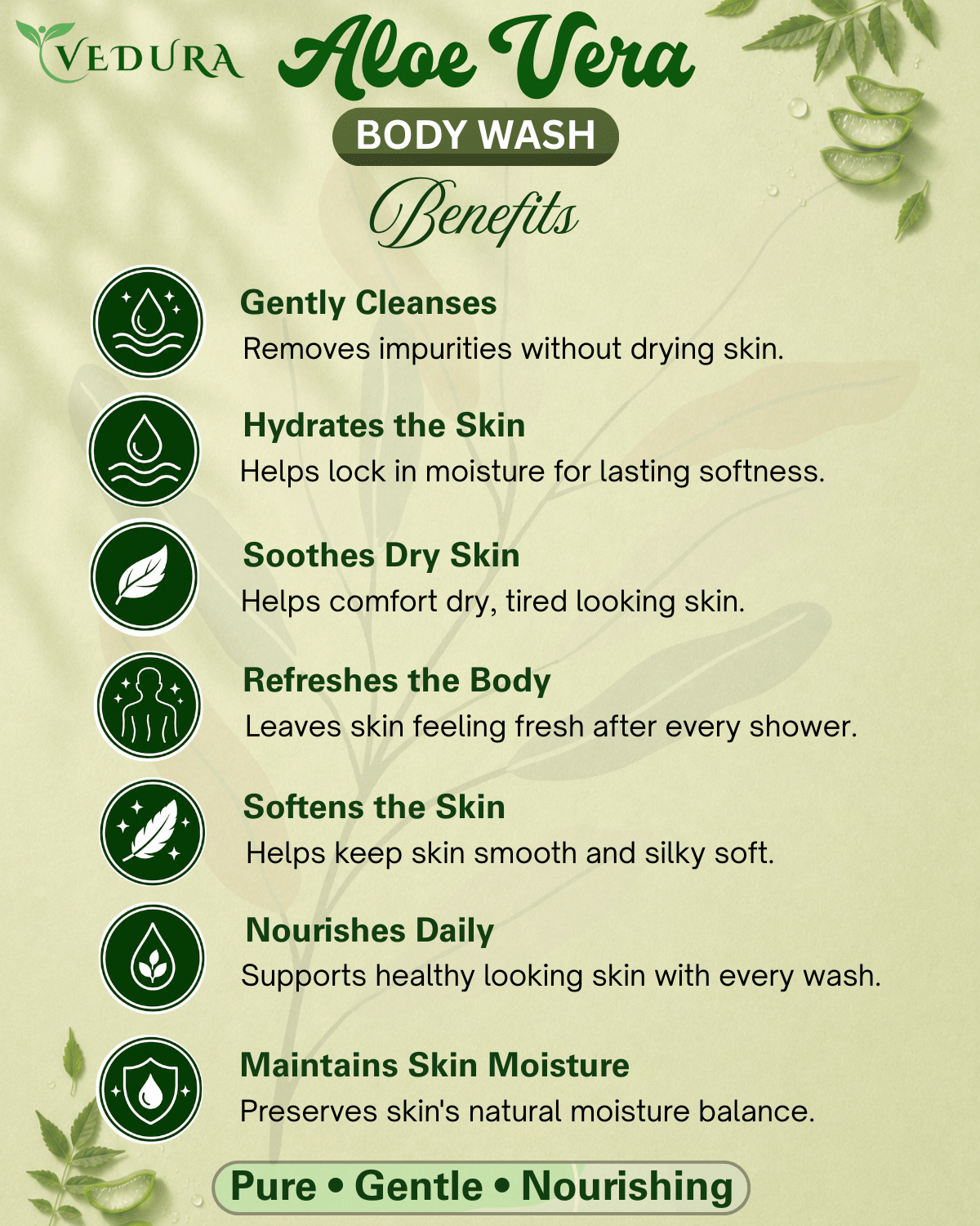 Aloe Vera Body Wash - Vedura