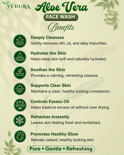 Aloe Vera Face Wash - Vedura