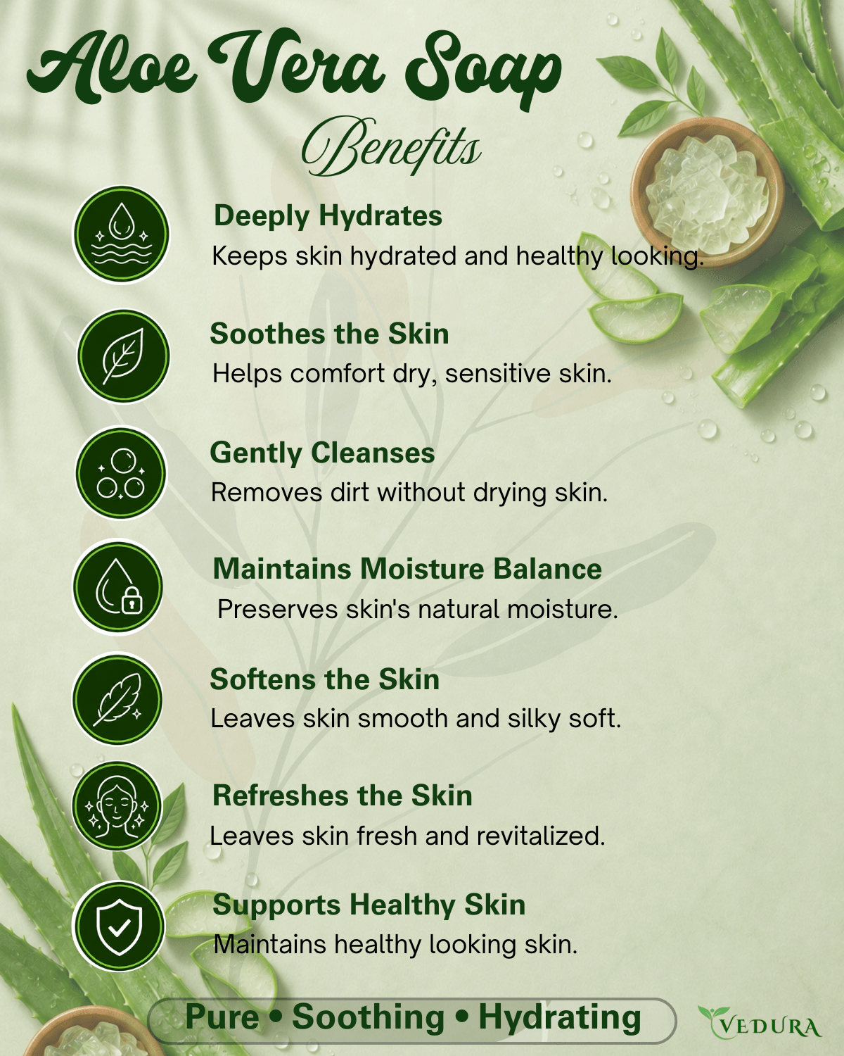 Aloe Vera Soap - Vedura