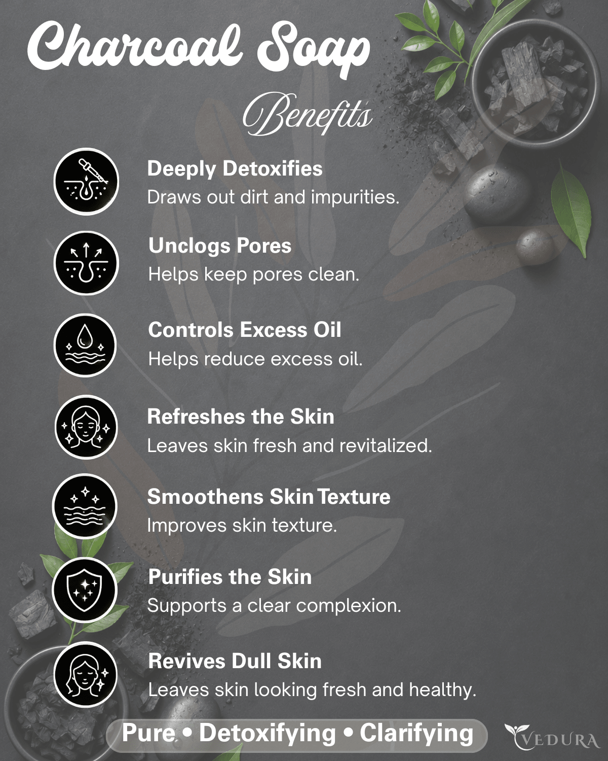 Charcoal Soap - Vedura