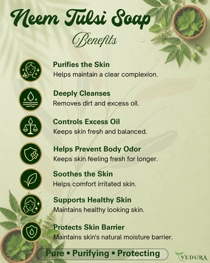 Neem Tulsi Soap - Vedura