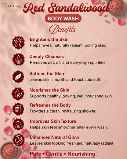 Red Sandalwood Body Wash - Vedura